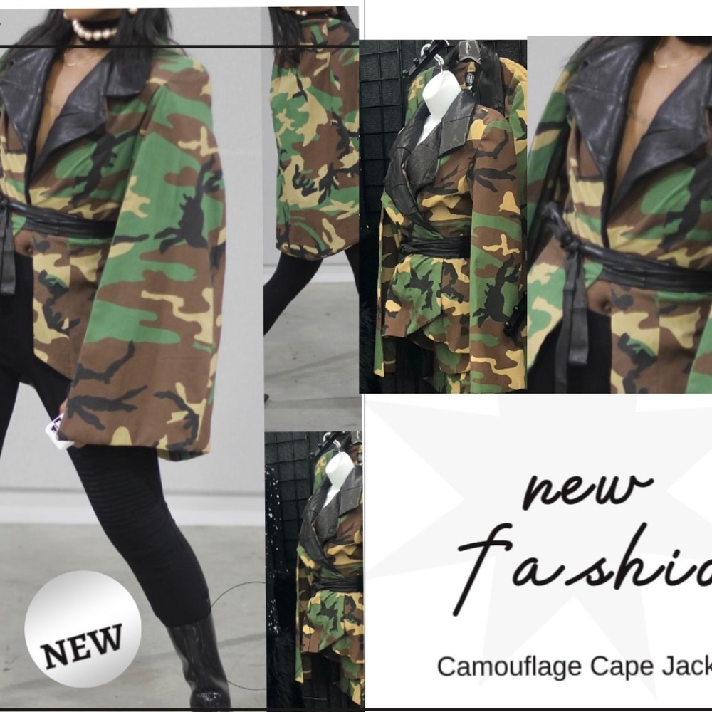 Ralliford Hall Camouflage Cape Jacket